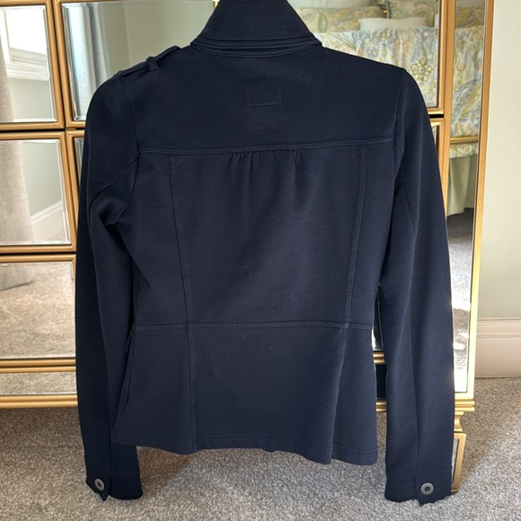 Y2K Converse One Star Fleece Military Jacket Blazer, Navy. Small - Picture 3 of 7